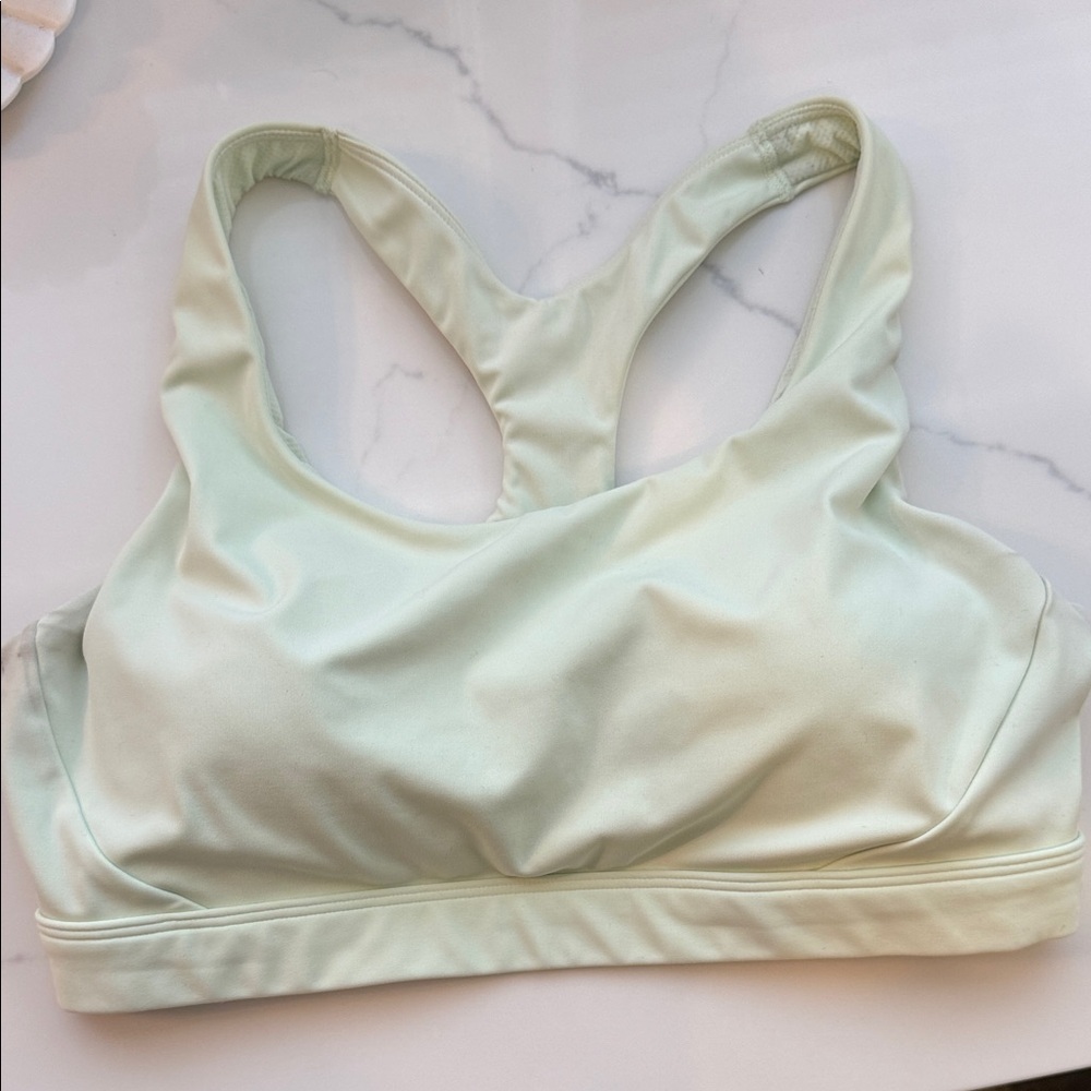 Athleta, sports bra. Size Large. Lime green. Good condition.